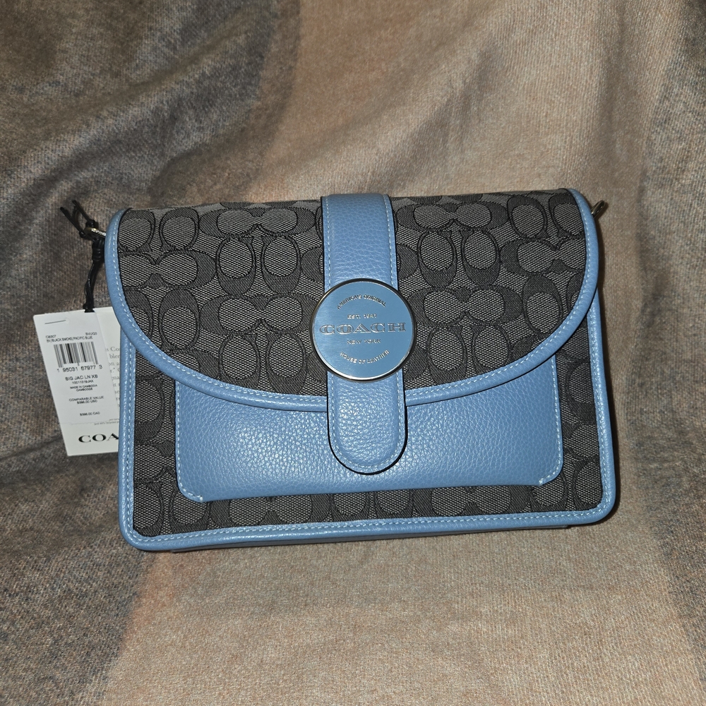 Coach Blue and Black Women's Bag